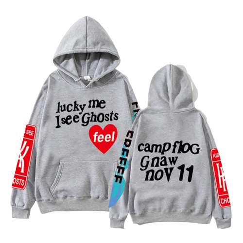 Kanye West lucky me i see ghosts hoodie